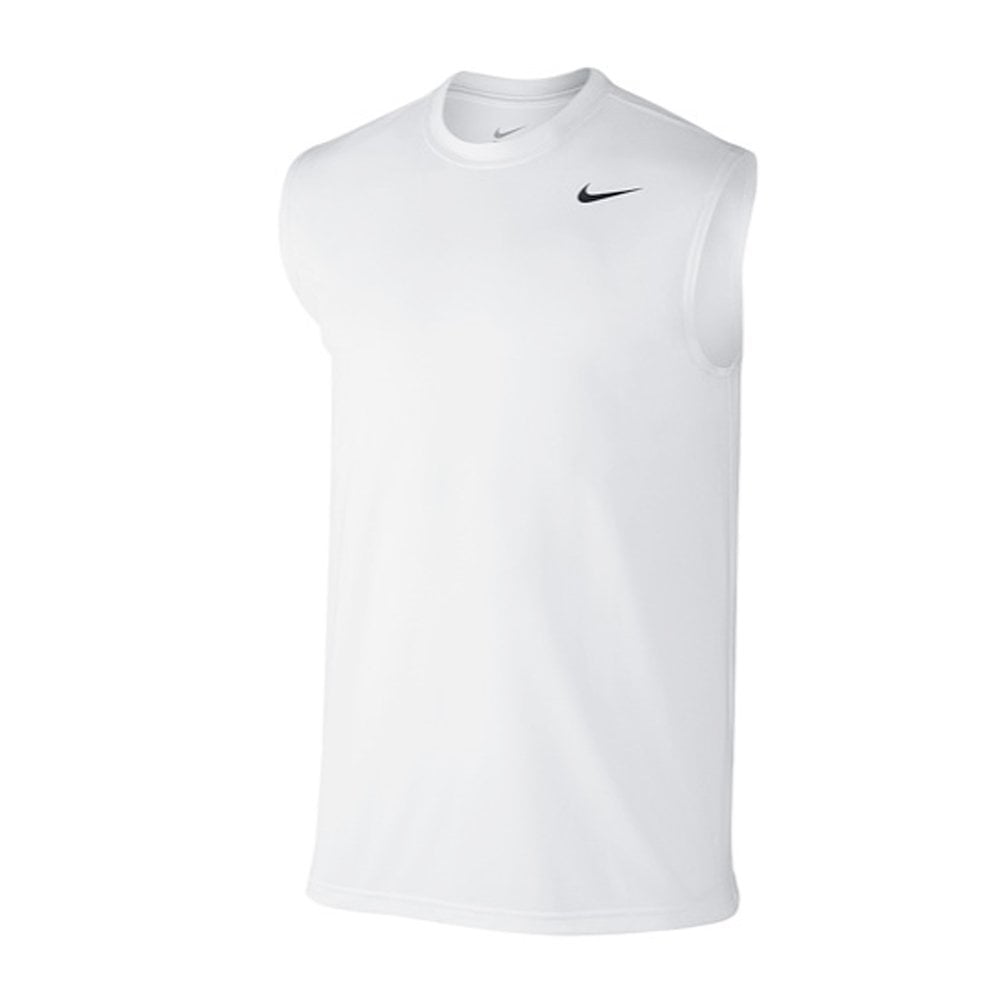 Harde wind droefheid Kwaadaardige tumor Nike Men's Dri-Fit Sleeveless Training Top, White/Black, Large 748867-100 -  Walmart.com