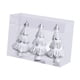 thumbnail image 4 of 3 piezas de adornos colgantes con forma de de Navidad, decoración para de Navidad irrompible, 5 x 8 cm, para decoración de fiestas Plateado, 4 of 8