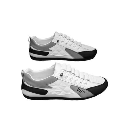 

SIMANLAN Men Sneakers Breathable Athletic Shoes Sport Running Shoe Outdoor Lightweight Trainers Walking Fitness Workout Flats White 8