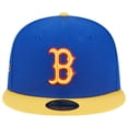 thumbnail image 2 of Men's New Era  Royal/Yellow Boston Red Sox Empire 59FIFTY Fitted Hat, 2 of 5