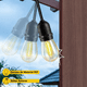 thumbnail image 5 of Guirnalda De Luces 24 Focos Exterior Led Impermeable 14.6m negro, 5 of 5