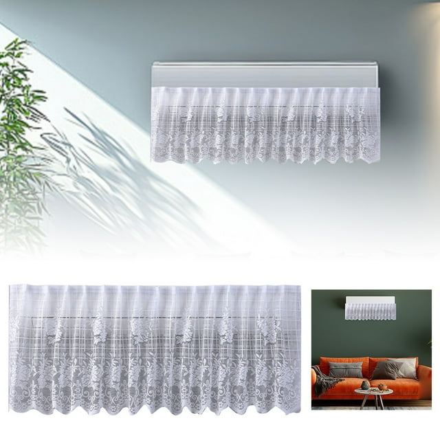 Smart Home Accessories Indoor Curtains Elegant Design Air Conditioner Windshield Functional Decoration Privacy Control for Living Room Bedroom