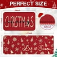 thumbnail image 3 of Christmas Kitchen Rugs Sets of 2 Piece, Red Merry Christmas Kitchen Mats for Floor, Xmas Trees Snowflake Mat, Non-Slip Washable Rug for Home, Winter Holiday Decor Rug 17x29 and 17x47 Inch, 3 of 8