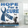 thumbnail image 1 of ABPHQTO Adrenoleucodistrofia Ald Awareness Tote Cortina de ducha 160x180 cm, 1 of 1