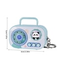 thumbnail image 3 of Pocket Sized Vintage Voice Recorder Keychain Novelty Electronic Toy 6cm Retro Tape Player Design, 3 of 9