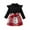 Black Red, variant on Musuos Kids Girl Autumn Outfit 12 18 24M 3 4T Ruffle Long Sleeves Turtleneck Tops and Casual Plaid A-line Skirt with Belt Set