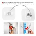 thumbnail image 3 of Restrictor De Puerta De Ventana Bloqueo De Seguridad Seguridad Para Niños Cerradura De Cable De Alambre De Protección (Blanco) Serendint EL007700-00, 3 of 6