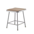 thumbnail image 1 of Taburete National Public Seating 6318 de acero con asiento cuadrado de 18 cm, 1 of 1