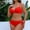 Red, variant on UTSJKR 2 Piece Bathing Suits for Women Criss Cross Bikini Sets Sexy Push Up Swimsuits Lace Up Swimwear Comfor Beachwear Yellow L