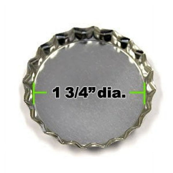 25 Jumbo Chrome Bottle Caps Large Extra Big Silver XL