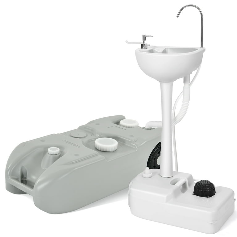 DWVO Portable Sink and Gallon Water Tank, Odorless Tote for