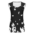 thumbnail image 4 of LYXSSBYX Tank Tops for Women Clearance Women's Printed Round Neck Casual Printed Sleeveless Suspender Top, 4 of 4