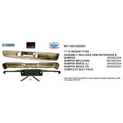 REAR STEP BUMPER ASSEMBLY; CHROME; WITHOUT TOW; WITHOUT PARK ASSIST