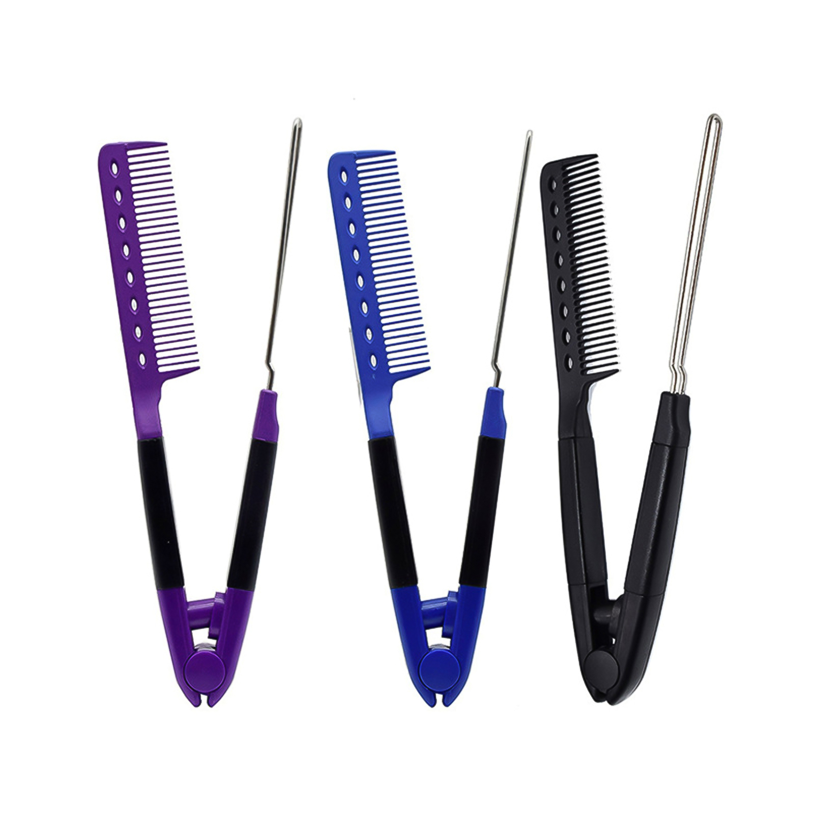 Wrea Straight Hair Styling Comb Plywood Comb V Type Straight Hair Comb
