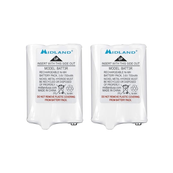 Batería recargable Midland para LXT600 T50 T60 Blanco 3.15x 2.3X 0.5