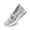 Grey, variant on Women's On Casual Shoes Breathable Soft Sole Lightweight Shoes for Everyday Comfort Embroidered Detail Flat Shoes
