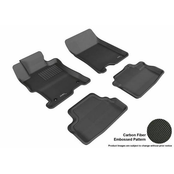 U Ace L1HD05901509 3D Maxpider Ensemble Complet Tapis de Sol Noir sur Mesure pour Modèles CPE Honda Accord 2008-2012