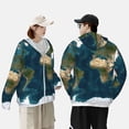 thumbnail image 4 of Lsque World Map UPF 50+ Lightweight Sun Protection Men's Women's Long Sleeve Shirt, Hoodie Performance -Medium, 4 of 9