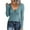 Blue, variant on women's Long Sleeve Henley T Shirts Button Down Slim Fit Tops Scoop Neck Ribbed Knit Shirts
