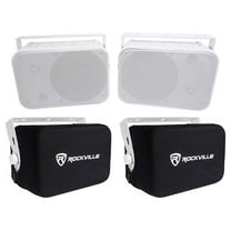 (2) Rockville HP65S-8 6.5" Outdoor Patio Backyard Speakers w/Waterproof Covers