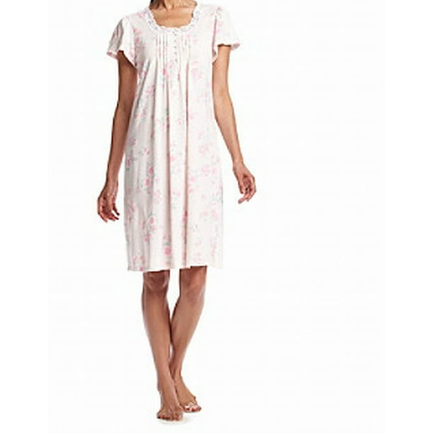 Miss Elaine Miss Elaine NEW Pink Womens Size Medium M Floral Print