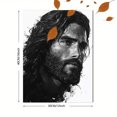 thumbnail image 3 of Qisvanset Framed Canvas Wall Art 12x16 Inch Boho Jesus Sketch Modern Bible Home Art Set, 3 of 5