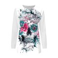 thumbnail image 4 of Sudadera con capucha de Halloween de manga larga informal suelta con estampado de cuello redondo para mujer Pompotops gfhjh1736, 4 of 4