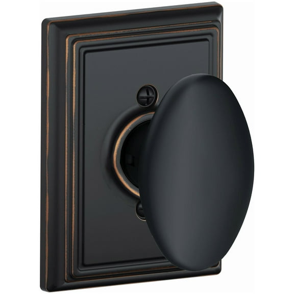 Schlage F170SIE716ADD Siena Non-Turning One-Sided Dummy Door Knob - Bronze