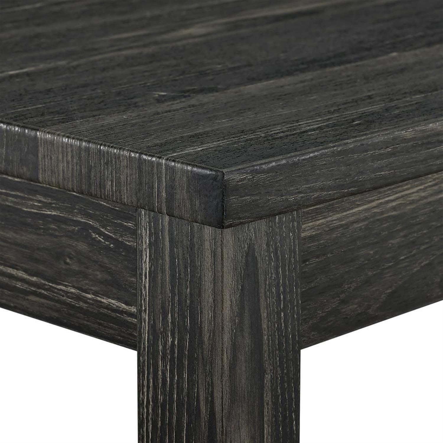 Demi Bonn 4-Piece Dining Table Set with 3 Upholstered Bar Stool and Power Outlets,dustrial Kitchen Bar Table Furniture Sets for Living Room, Apartment, Black