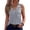 #01Gray, variant on Womens Tank Tops V Neck Basic Solid Color Casual Flowy Summer Sleeveless #01Blue M