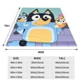 thumbnail image 4 of Lsque Bluey Pattern Fuzzy Fleece Throw Blanket Extra Large,Super Soft,Fluffy and Warm Blankets for Couch,Bed,All Season Use (40"x30"), 4 of 7