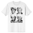thumbnail image 5 of Golden Girls Stay Classy Men's White T-shirt - 6XL, 5 of 6