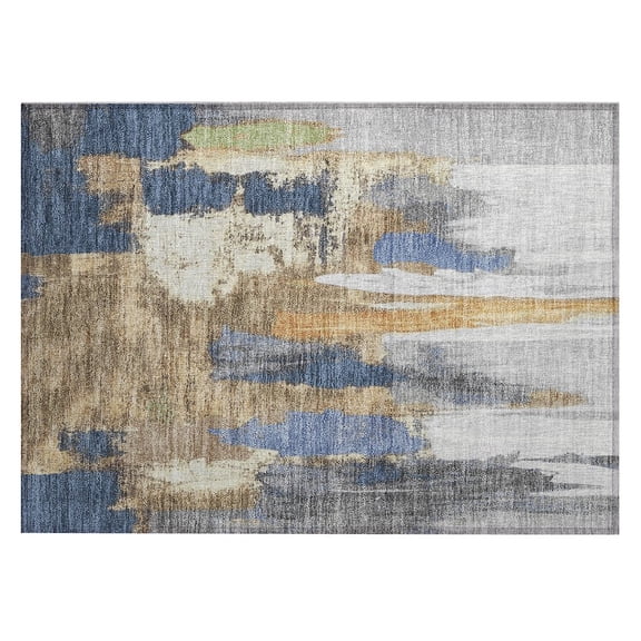 Dalyn Rugs Machine Washable Indoor/Outdoor Chantille Navy 1'8" x 2'6" Rug