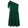 thumbnail image 4 of Mono de color sólido para mujer, falda corta, sexy, sin hombros, cintura, vestido sin mangas Fridja  hjkh7233, 4 of 4