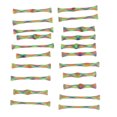 thumbnail image 3 of 21 Pcs Jouets en Forme de Ressort pour Chat Bâtons de Ressort en Nylon Tube en Maille Jouets de Dentition Colorés pour Chatons Animaux de Compagnie, 3 of 8