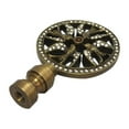 thumbnail image 2 of Royal Designs, Inc. Bird Filigree Design Crystal Embelishments Finial for Lamp Shade, F-5070AB-1, Antique Brass, Single, 2 of 4