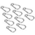 thumbnail image 3 of Safety Rope Snap Hook,10Pcs Snap Hook Stainless Spring Snap Hook Stainless Steel Snap Hook Enhanced Durability, 3 of 8