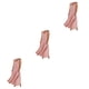 thumbnail image 4 of Qarigey vestido de verano de las mujeres sin mangas cuello boho vestidos de tanque chaleco playa color liso kaftan casual vacaciones rosa / Type1 NO1, 4 of 6