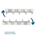 thumbnail image 5 of Gather Collection Five-Light Polished Chrome Etched Glass Traditional Bath Vanity Light, 5 of 8