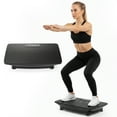 thumbnail image 1 of Gymax Vibration Plate Exercise Machine w/ Gravity Sensor Remote Control Bluetooth Black, 1 of 10