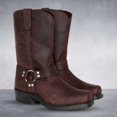 thumbnail image 2 of XDDST Men's Ankle Boots Men's Height Increasing Retro Casual Cowboy Boots, 2 of 9
