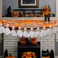 thumbnail image 4 of Halloween Ghost Hanging Decoration Small Flying Ghost Tree Ornament Rustic White Cloth Ghost for Haunted House Yard Tree Decor, 4 of 7