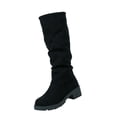 thumbnail image 2 of Womens Knee High Boots,Knee High Boots for Women - Refined Tall Dress Boots with Suede-Look Upper,Round Toe and Pull On Knee Boots,Tall Shaft Fashion Boots,Easy-to-Style Footwear for Fall Winter, 2 of 8