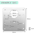 thumbnail image 2 of Jinsinto 8 Pcs Supports de Réparation de Charnière d'Armoire, Plaque de Réparation de Charnière avec 24 Vis, Kit de Réparation de Charnière de Meuble, 2 of 5
