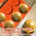 thumbnail image 4 of 3 Pcs Silicone Muffin Top Pans for Baking,Large Silicone Molds for Baking,6-Cavity Round Silicone Baking Mold for Egg Cloud Bread Bun English Muffins Sandwiches Bakeware Mold, 4 of 11