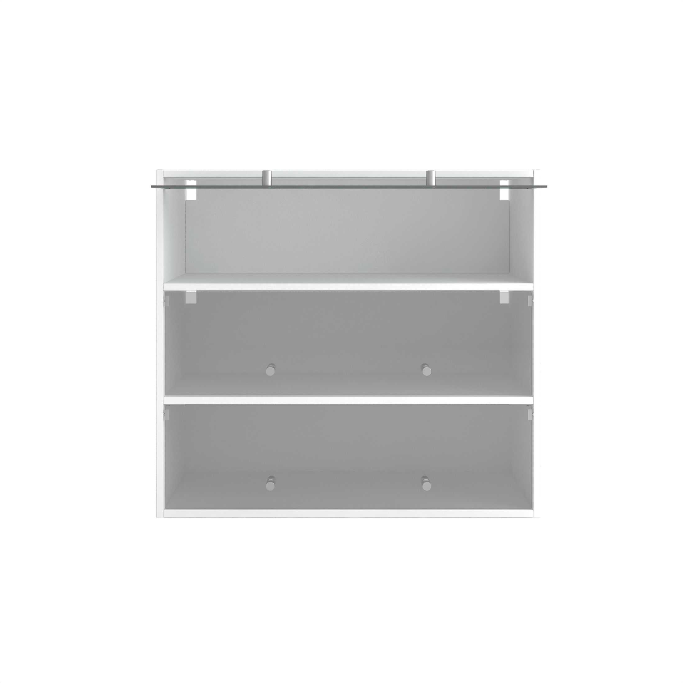 Noble House Kael 31.3" Glass-Door Shoe Storage Cabinet, RGB LED Display, Sliding Doors, Stackable Design, White