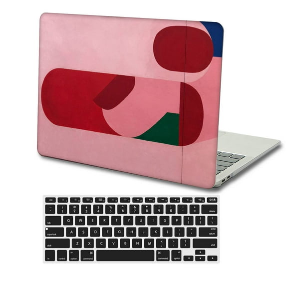 KSK KAISHEK Hard Shell Compatible MacBook Pro 14" 2023 2022 2021 A2779/A2442 + Black Keyboard Cover, Pink series 0729