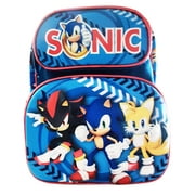 12" Medium 3D Molded Sonic The Hedgehog Arrow Backpack