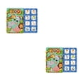 thumbnail image 4 of Vogacara Niños silencioso ocupado libro portátil a prueba de aceite impermeable esclarecedor preescolar pegatina juguete Navidad vacaciones regalo Animal 2piezas Vogacara CBP297456, 4 of 5