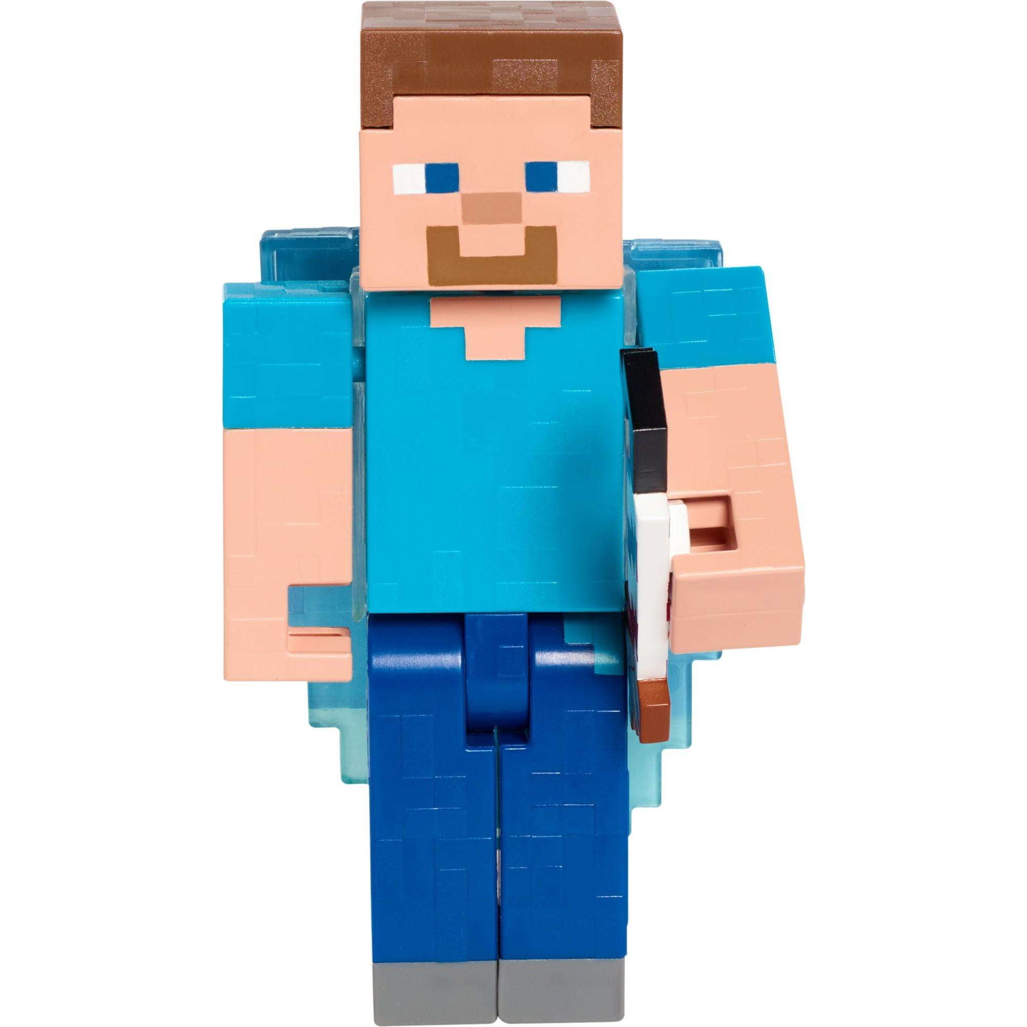 Minecraft Steve with Elytra Articulated Figures in 5-inch Scale - Walmart.com - Walmart.com